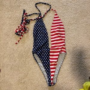 American Flag One Piece Bikini
